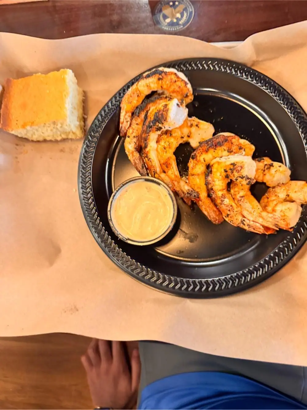 shrimp at MISSION BBQ