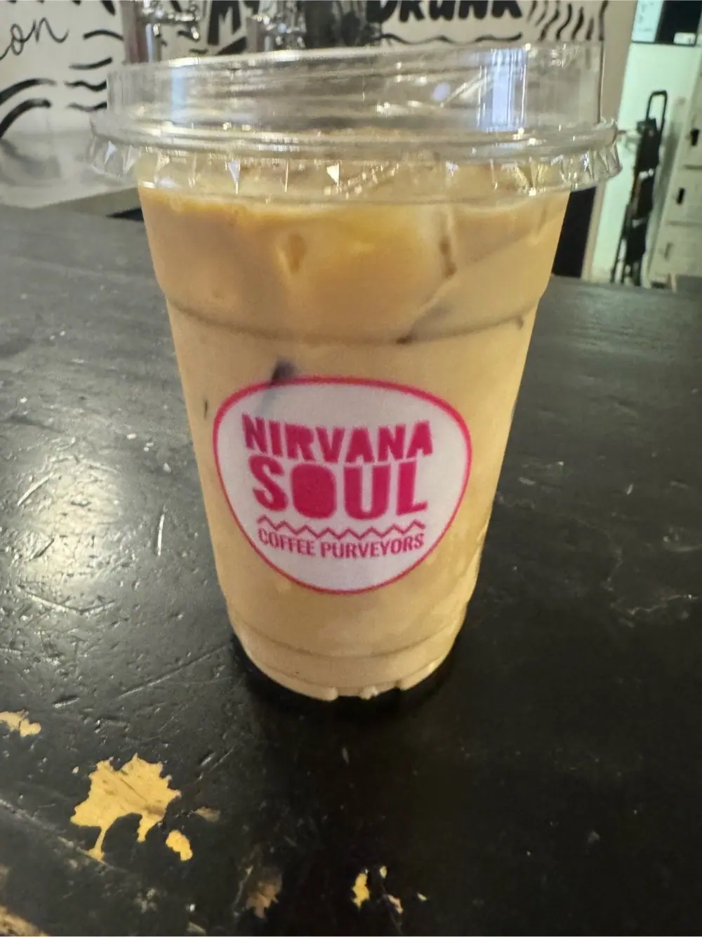 Celebration latte at Nirvana Soul Coffee