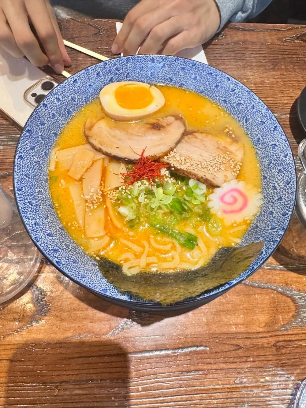 Spicy miso ramen at HINODEYA Ramen Union Square