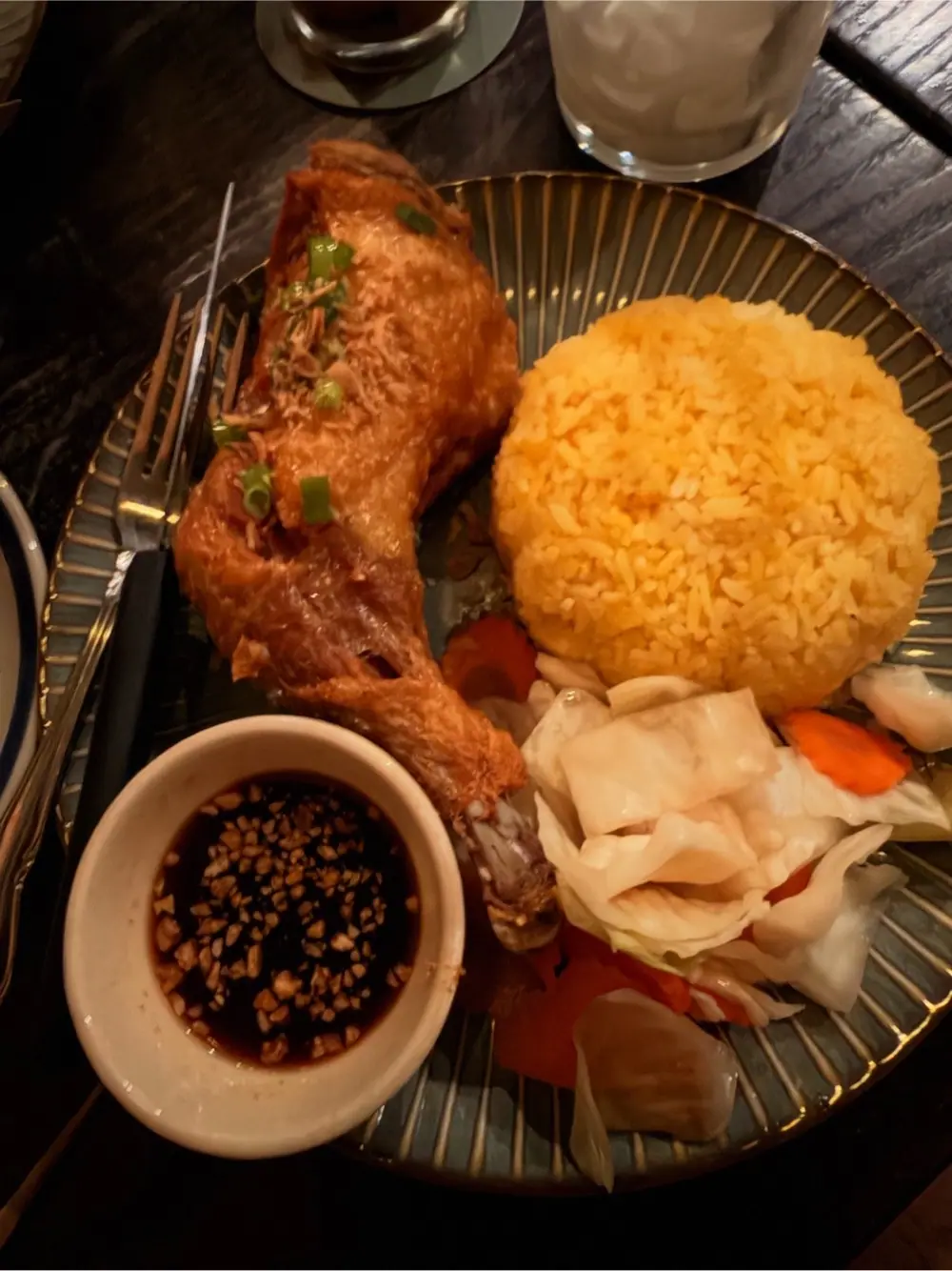 Chicken rice at mộc mạc