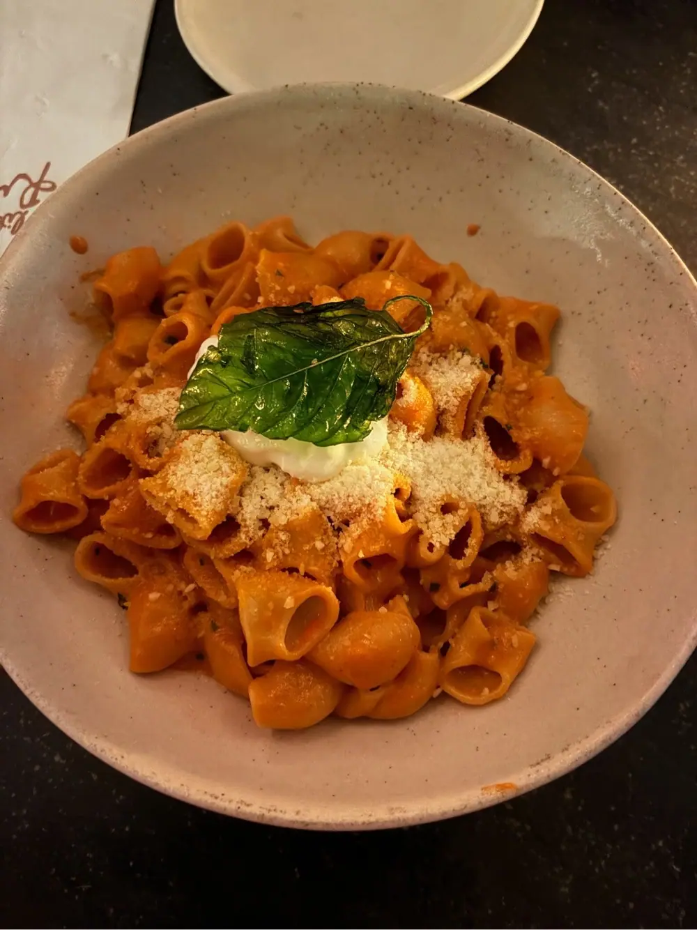 Spicy vodka pasta at Little Ruby's East Village