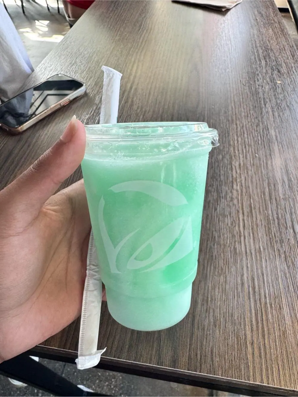 spiked baja blast at Taco Bell Cantina