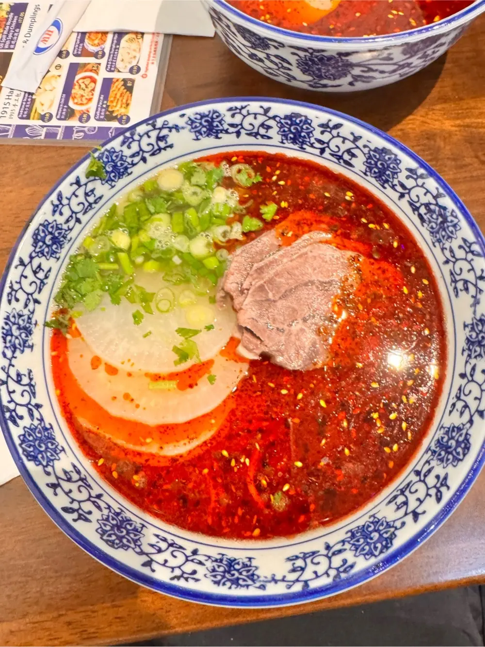 Signature lanzhou beef noodles at 1915 Lanzhou Hand Pulled Noodles