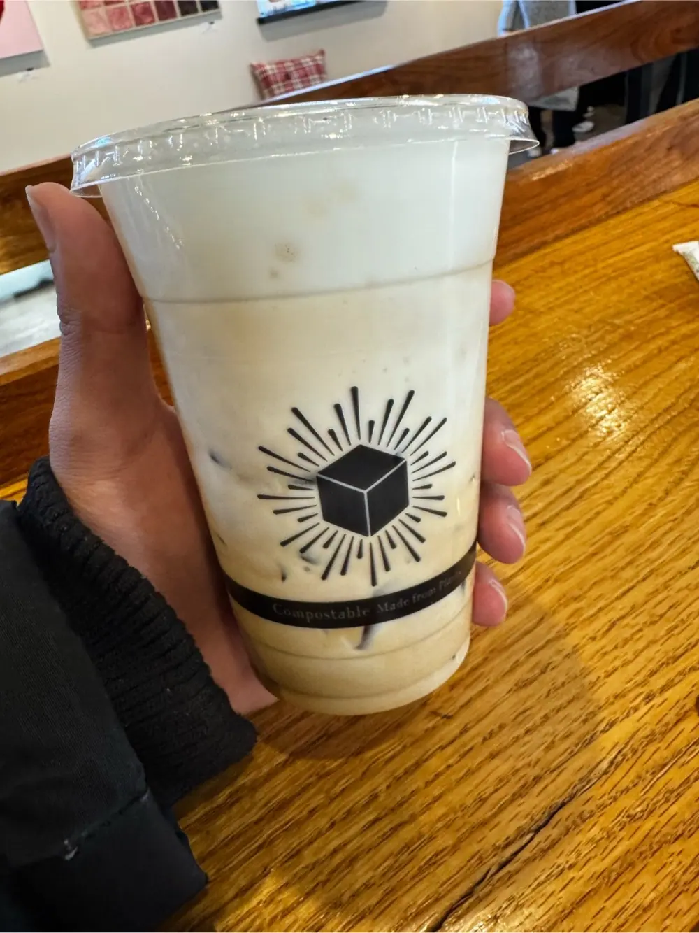 Vanilla latte at Black Box Coffee Shop and Art