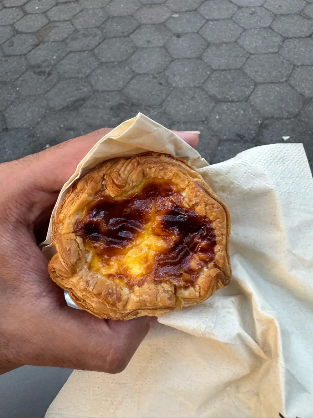 Egg tart at TEAPULSE - Madison Square Park