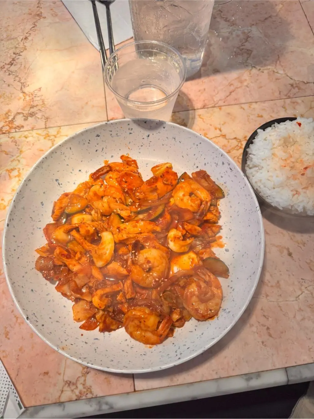 chicken and shrimp at Rich J.C. | Korean Restaurant