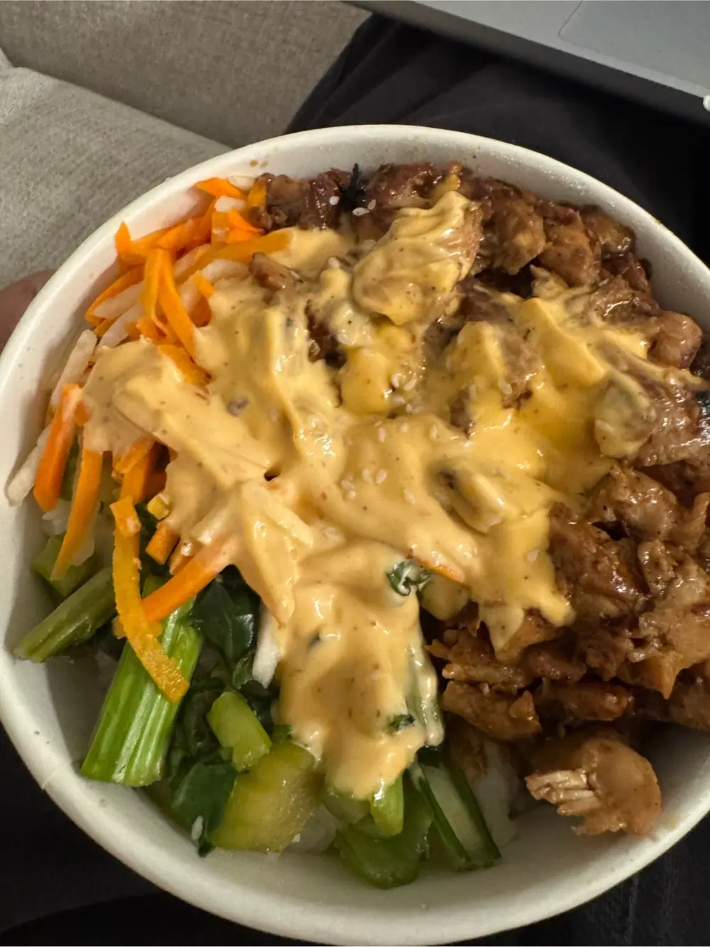 Yaki rice bowl at Terry and Yaki