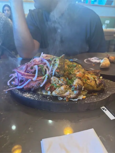 Tandoori plate at Hyderabad house Indian Restaurant & Bakery