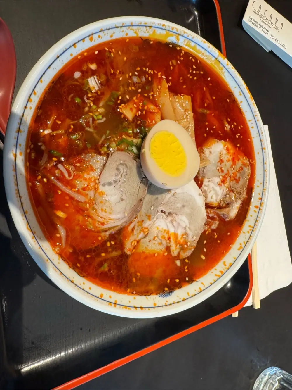 ramen at Cocoro Restaurant