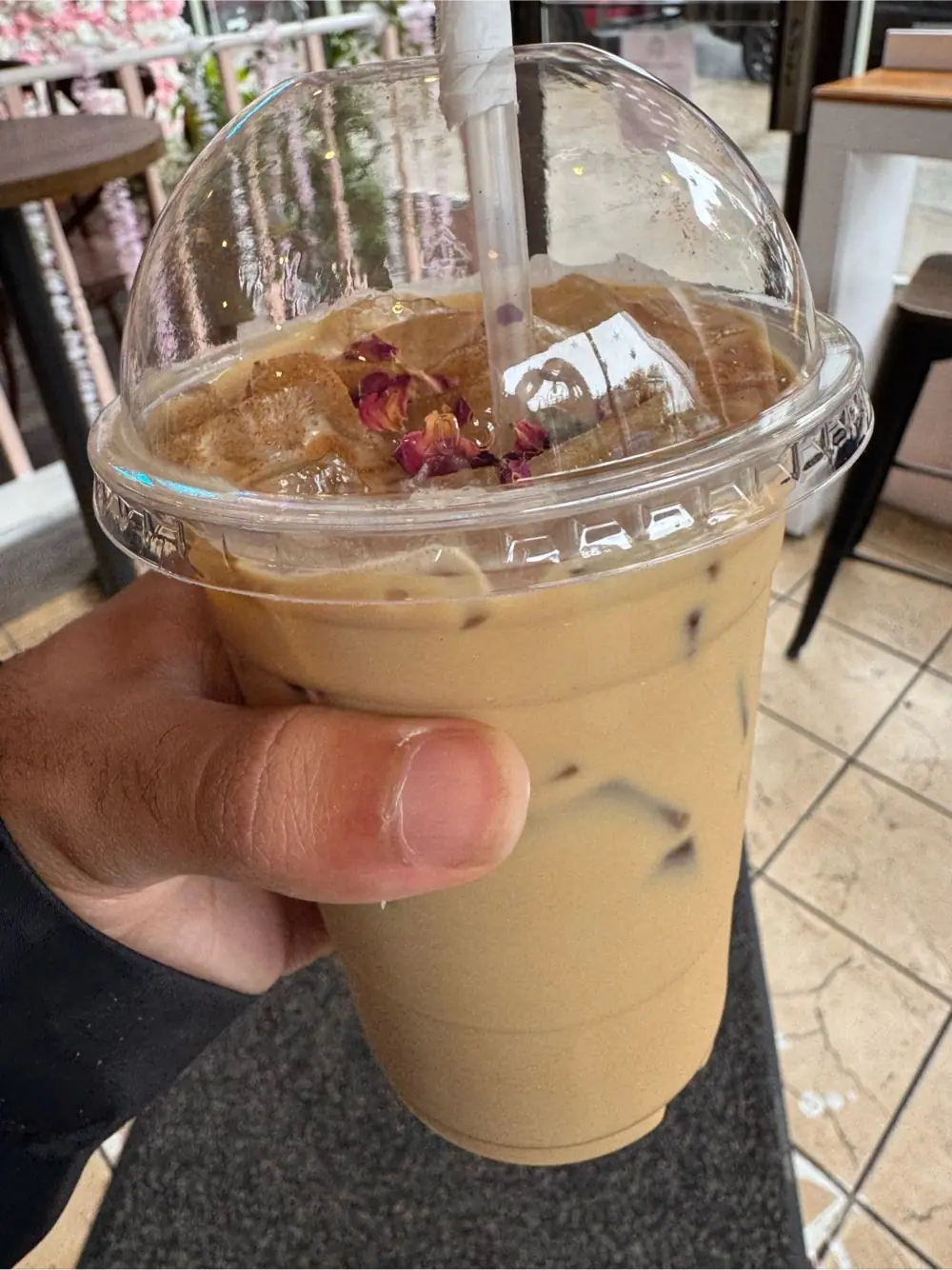 Gulab jamun latte at First Cup Cafe