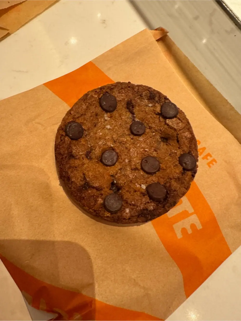 Chocolate chip cookie at Parachute