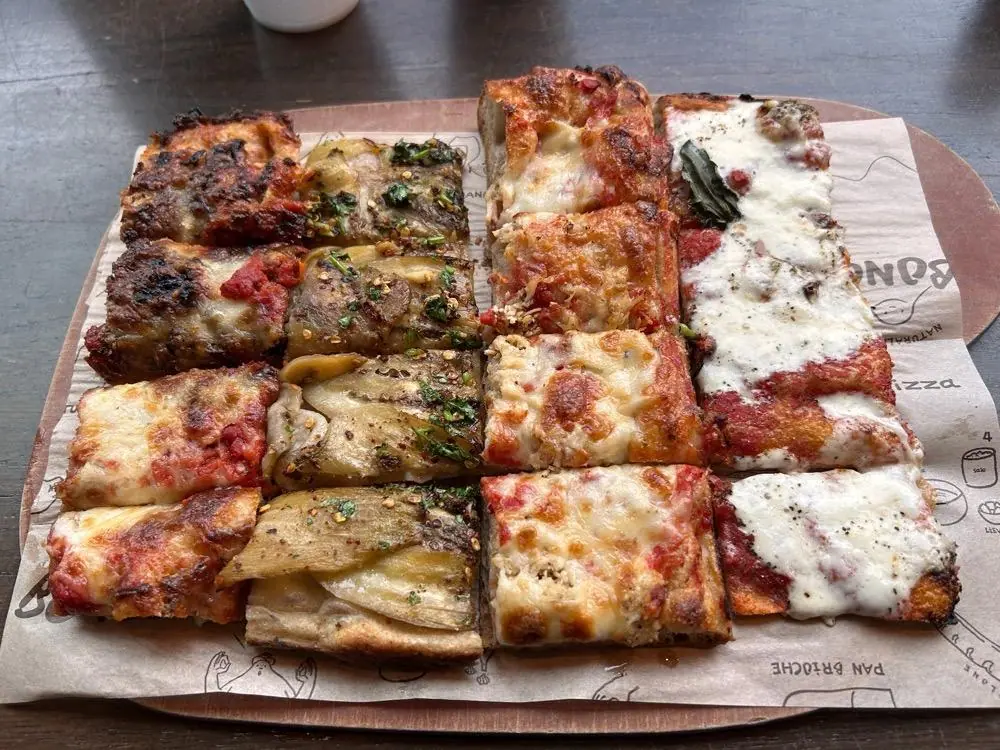 Spicy eggplant at Bonci Pizzeria