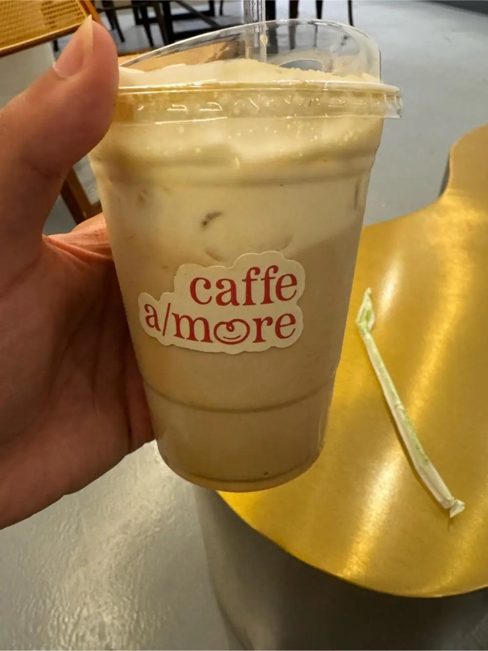ny cheesecake latte at A'more Caffe & Matcha - Chelsea