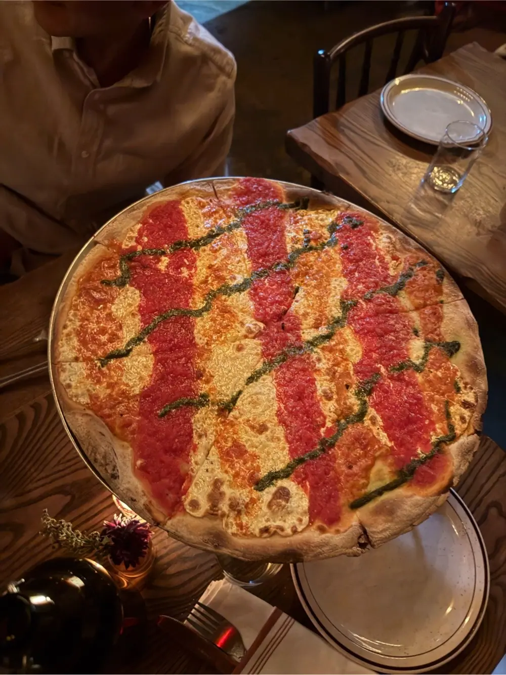 Tri pie at Joe & Pat’s NYC