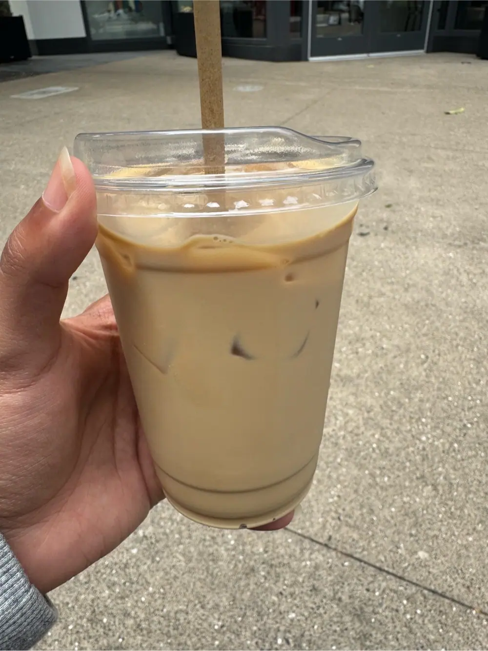 Orange cream latte at Saint Frank Coffee