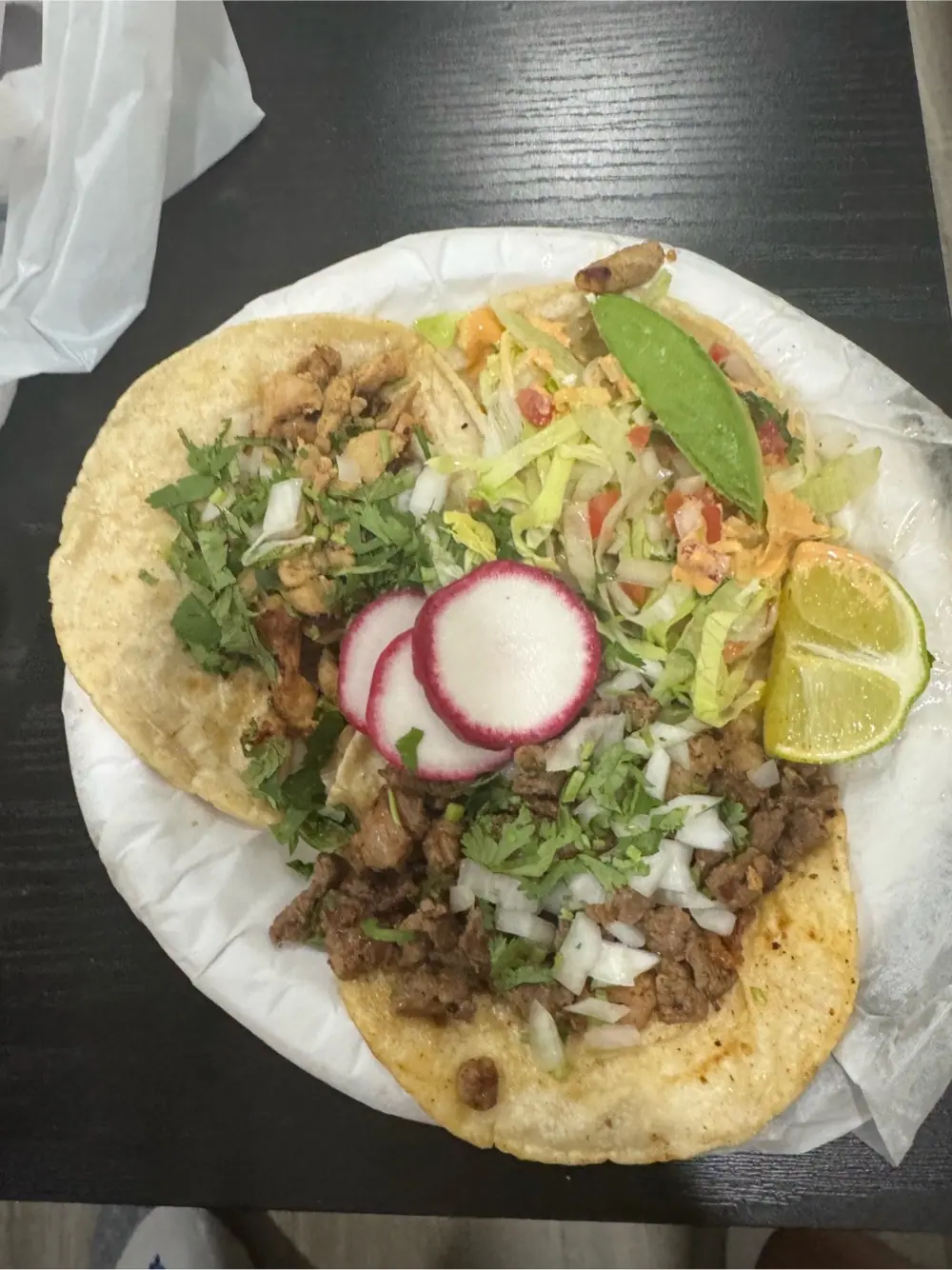 tacos at LOS TACOS DE MI TIERRA