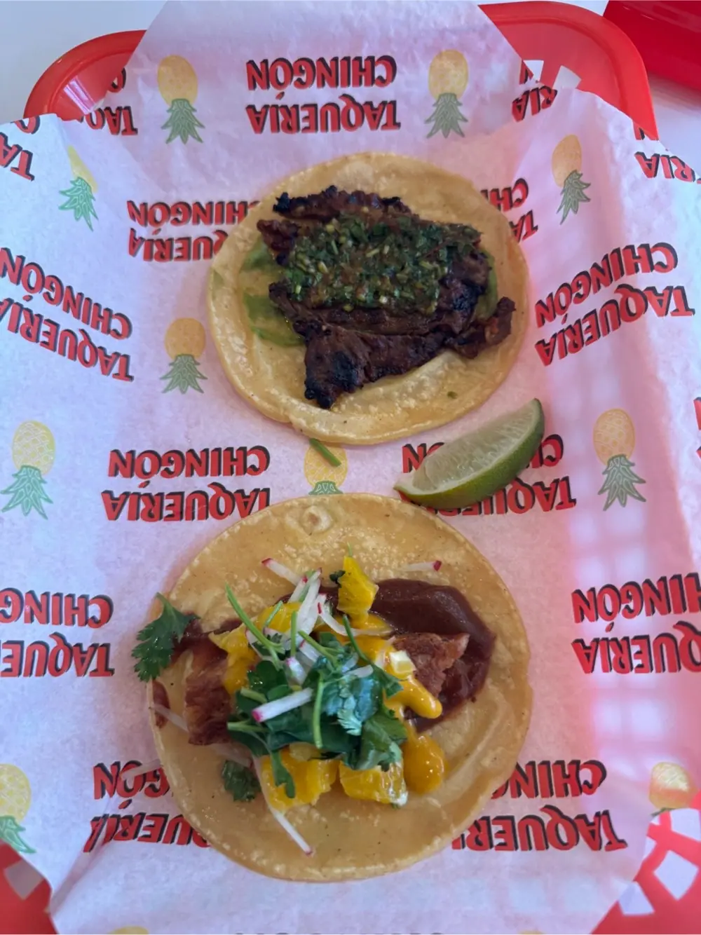 Asada taco at Taqueria Chingon