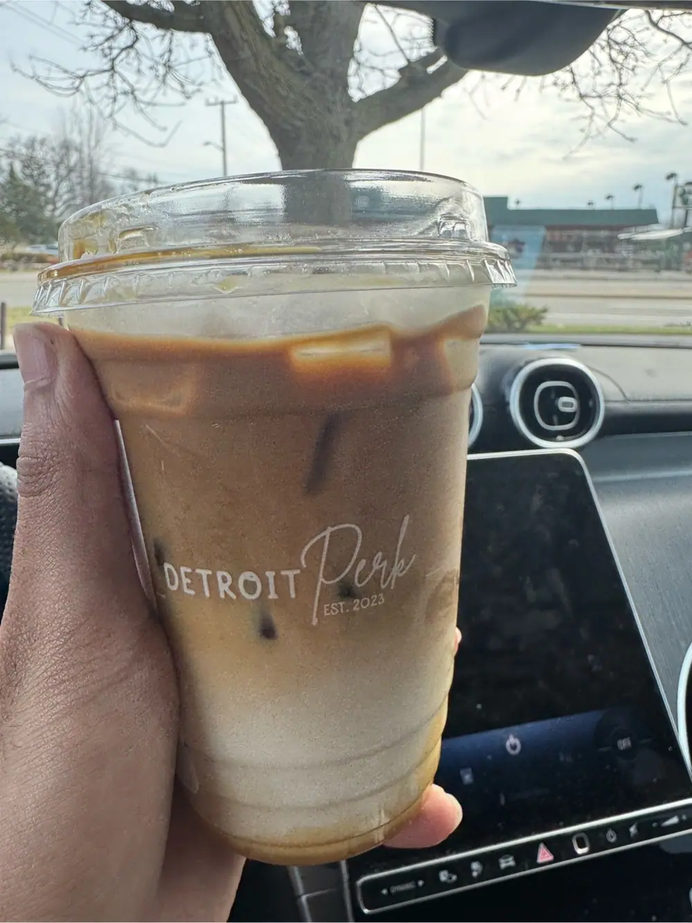 perk latte at Detroit Perk Coffee House