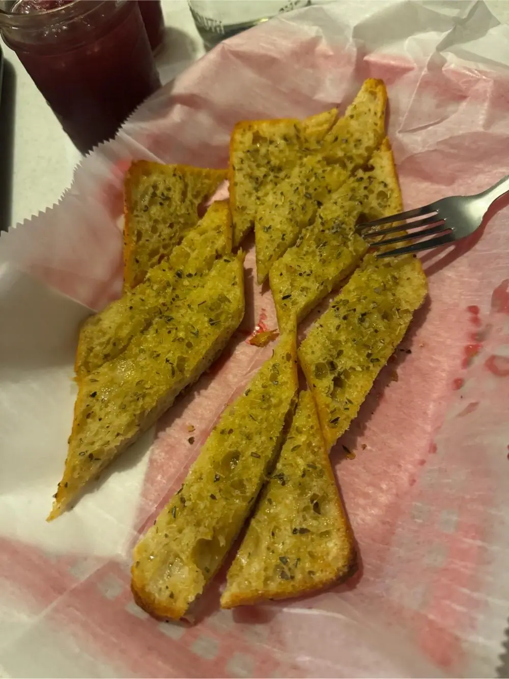 Garlic bread at Casa Dominick's