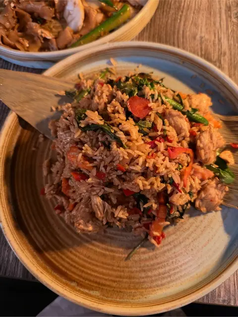 basil fried rice at NA RATH Thai