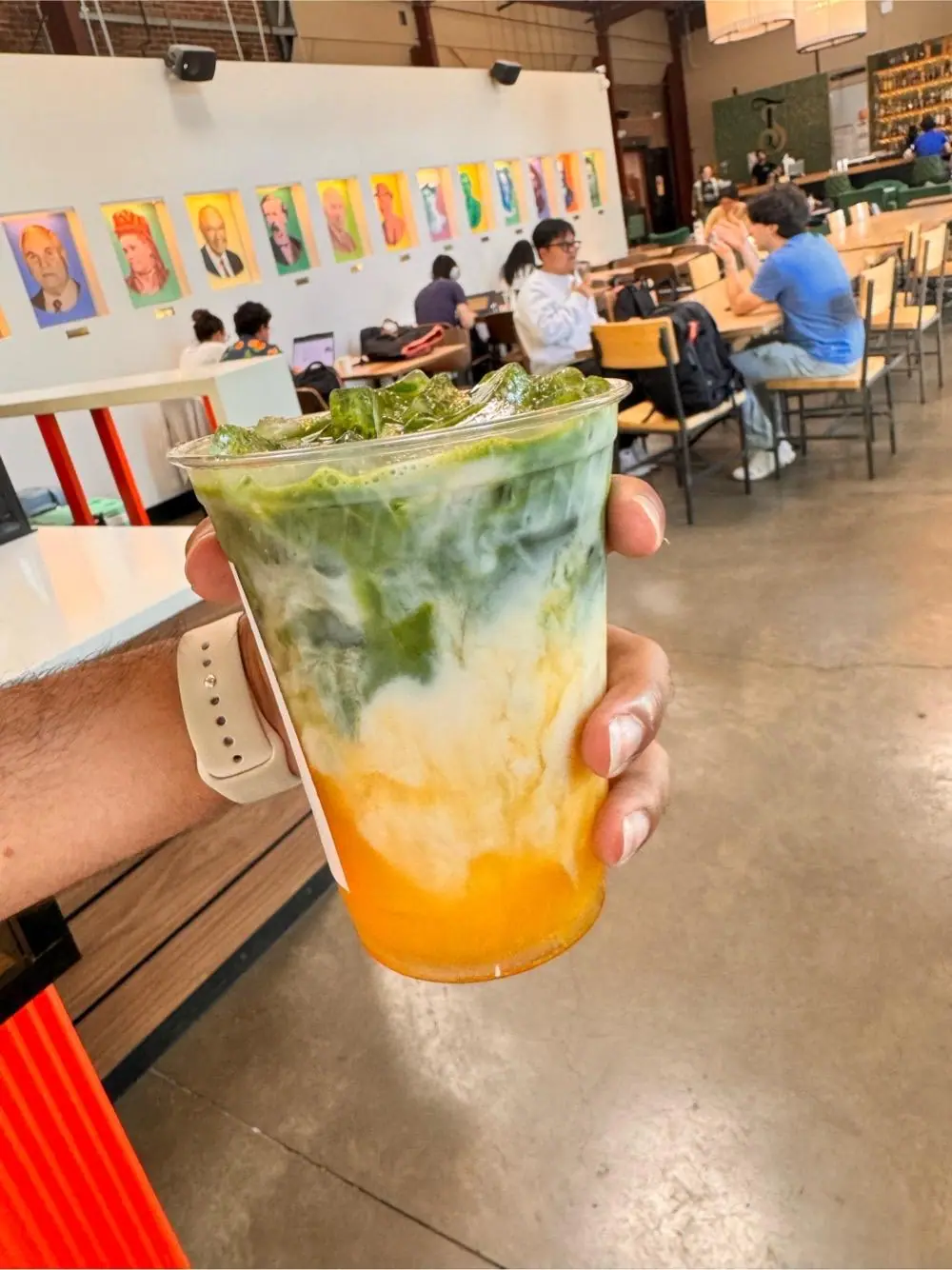 Mango matcha at Playback Coffee