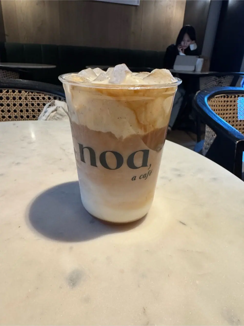 Noa latte at noa, a café
