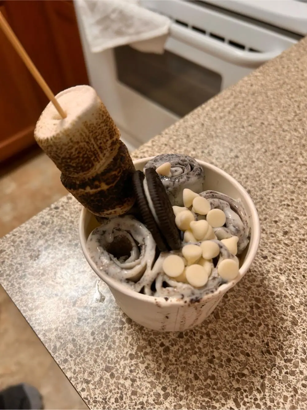 Rolled ice cream at Sweeting