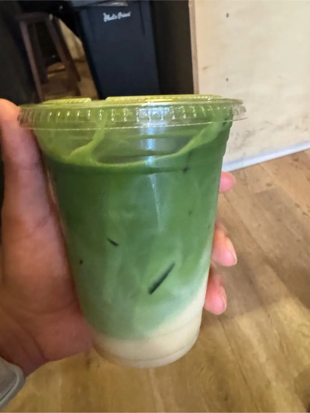 Vanilla matcha at Matcha 108