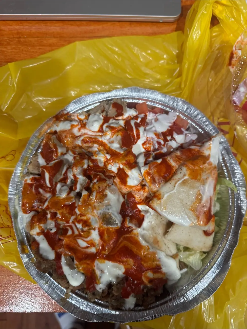 Combo platter at The Halal Guys