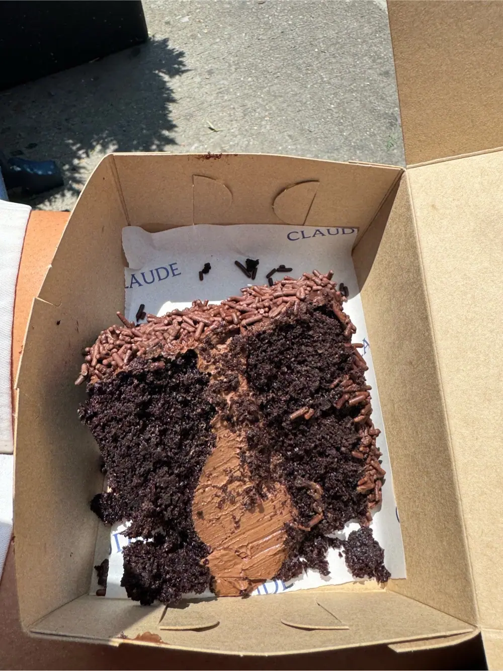 Chocolate cake at Claude Bakery (NYC)